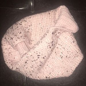 Pink infinity scarf